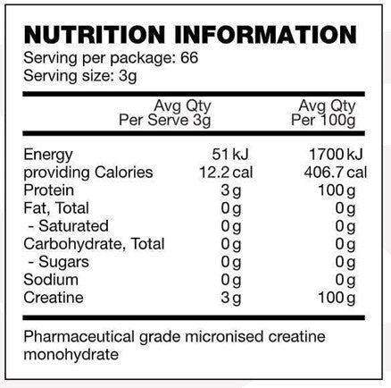 Pure Creatine by Body Science